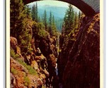 Box Canyon bridge Mt Rainier National Park Washington WA UNP Chrome Post... - £1.54 GBP