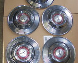 1964 PLYMOUTH BELVEDERE FURY 14&quot; HUBCAPS OEM (5) - £106.21 GBP