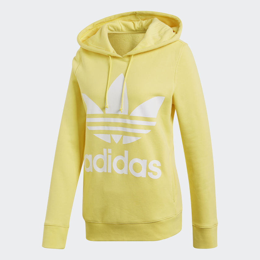 Adidas trefoil shop sweatshirt yellow