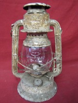 Antique US Made Dietz Little Wizard Clear Embossed Globe Lantern #5 - £27.24 GBP