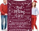 Best Mom Ever Blanket Gifts for Mothers Day, Mom Blankets for Mom from D... - £34.60 GBP