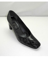 Stuart Weitzman Black Embossed Reptile Patent Leather Pumps/Heels-Women&#39;... - £17.80 GBP