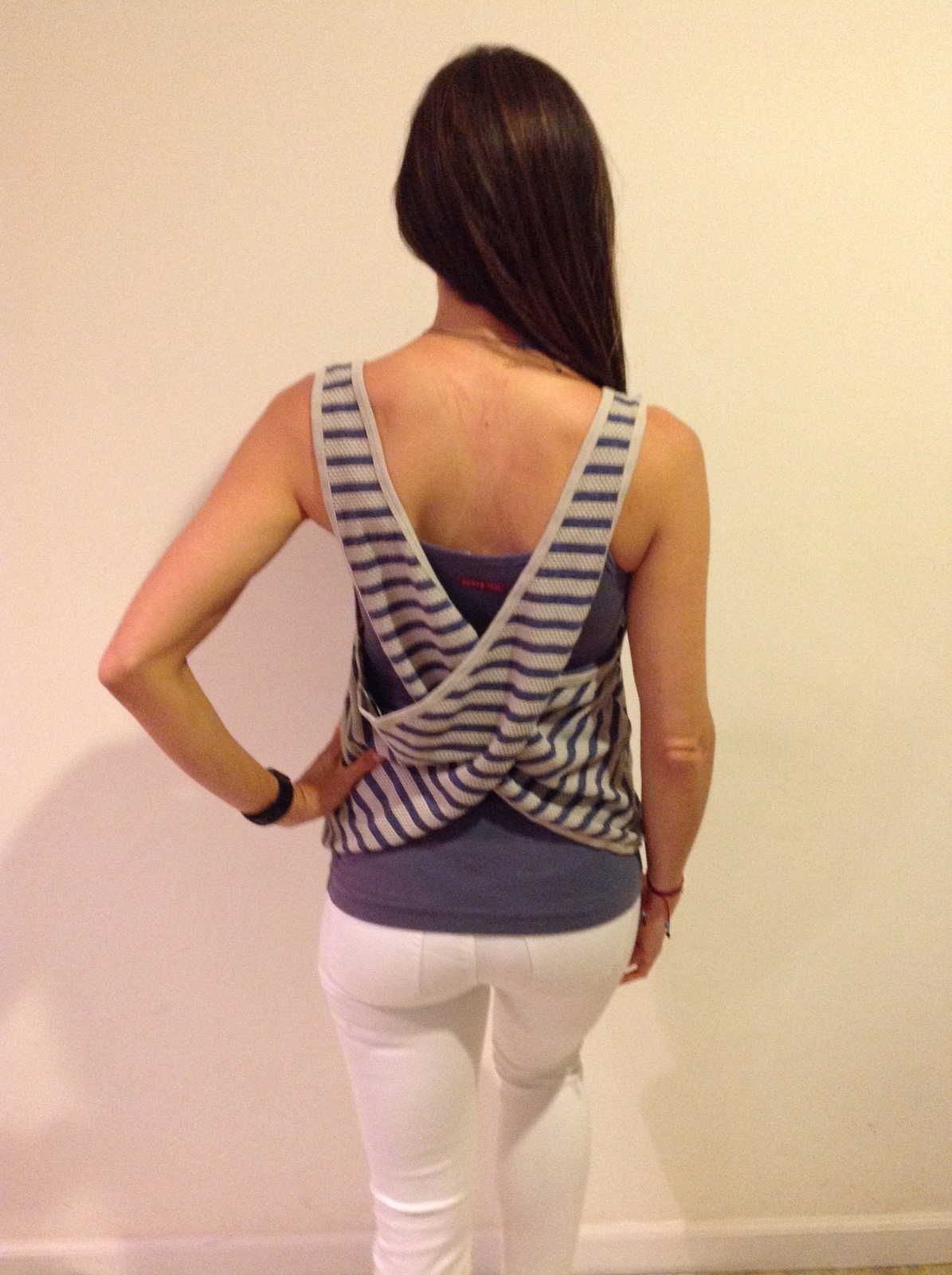Hard Tail wrap back slouchy v tank  small - $44.99