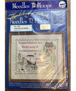 Needles N Hoops Easy To Do Sampler Kit 205 Grandchildren Cross Stitch - $7.43