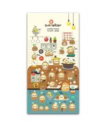 CUTE GAMJA STICKERS Korean Potato Food Puffy Vinyl Sticker Sheet Craft S... - £3.17 GBP