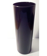 Libbey High Gloss Black Cylinder Vase - £5.88 GBP