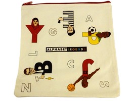 Alphabet Legends Canvas Storage Bag, 12&quot;x12&quot;, Zippered, School, Home, Office - £3.71 GBP