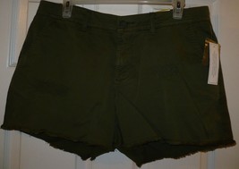 Time And Tru Women&#39;s Distressed 4.5&quot; Shorts Size 4 Sea Turtle Color NEW - £11.25 GBP