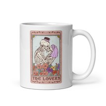 Skeleton Lovers Tarot Card Coffee Tea Mug Newlywed Marriage Wedding Couple - £7.96 GBP+