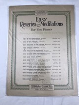 Easy Reveries And Meditations For The Piano Vintage Sheet Music - $9.95