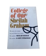 College of One F. Scott Fitzgerald Sheilah Graham 1967 1st Edition Good+... - $26.76 CAD