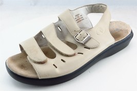 Propet Slingback Sandals Beige Leather Women Shoes Size 9.5 Medium - £15.53 GBP