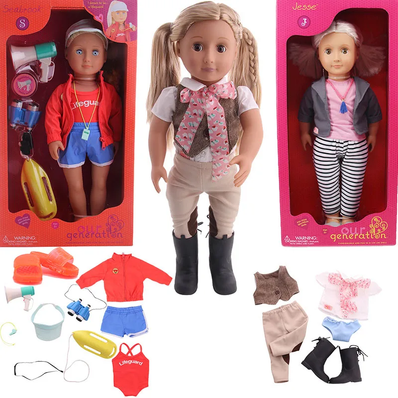 18 Inch Our Generation American Doll + Doll Clothes +  Doll Shoes + Doll - £10.60 GBP+