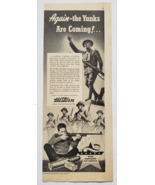 1942 Western Ammunition Vintage WWII Print Ad Again The Yanks Are Coming - £10.26 GBP