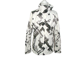 Columbia Womens Size M Bugaboo Interchange Omni-Tech Full Zip Jacket Gray White - £60.73 GBP