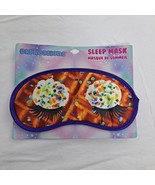Sleep Mask Waffle Whipped Topping Sprinkles Eyelashes Colorful Gift - £5.44 GBP