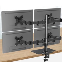 Quad Monitor Desk Mount With Desk Reinforcement Plate - £101.68 GBP