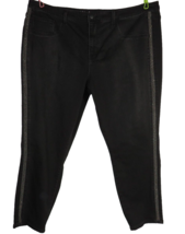 Ava + Viv Women&#39;s Jeans Black High Rise Beaded Side Jegging Pants Plus S... - £9.82 GBP