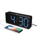 Digital Alarm Clock for Bedrooms, Mirror Surface LED Electronic Clocks,1... - $15.30