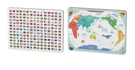 CYPGTBCK Printed geographical maps, Colorful maps for children to learn ... - £13.36 GBP