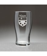 Nixon Irish Coat of Arms Tavern Glasses - Set of 4 (Sand Etched) - $1,279.05 MXN