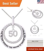 Jewelry Sterling Silver 50th Birthday It Took 50 Years of Life Journey t... - $124.13