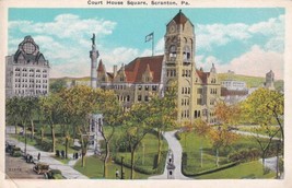 Court House Square Scranton Pennsylvania PA Postcard D56 - £2.30 GBP