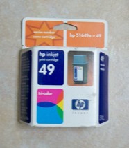 GENUINE OEM HP 49 Tri-Color Inkjet Print Cartridge 51649A - EXP 11/2002 ... - £3.84 GBP