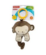 Fisher Price My Little SnuggaMonkey Plush Rattle 0+ Age New Monkey Clip ... - $29.70