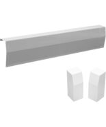 Upgraded 2FT Baseboard Heater Cover Galvanized Steel w/ Left &amp; Right End... - $58.50
