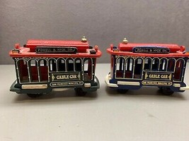 2 Wooden Cable Trolley Car San Francisco Municipal RY one is Musical - £26.21 GBP