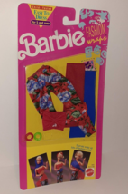 Vintage 1991 Barbie Fashion Wraps Mattel Outfit #2935 New Clothes Floral - £11.63 GBP