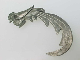 BIRD BROOCH Pin in STERLING Silver - Vintage - 2 inches long - FREE SHIP... - £39.81 GBP