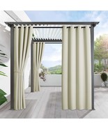 Patio Curtains Outdoor - Exterior Curtain Windproof Curtains For Porch G... - £31.35 GBP
