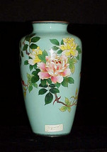 Japanese Silver Wire Cloisonne Vase Artist Signed late 19th Century Antique 1880 - £706.21 GBP