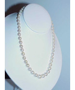 Antique 10mm 14k Pearl Strand Necklace Vintage Graduated Gorgeous 16&quot; - $849.99