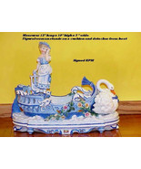 KPM Dresden Boat Swan Woman Figure Centerpiece Porcelain Circa 1880 Antique - $3,999.99