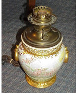 Antique Gone with the Wind Lamp Royal Worcester Porcelain Pottery Fabulo... - £551.54 GBP