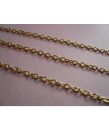 Gold Color Metal Oval Link Chain *3 Feet* - £2.84 GBP