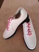 TZ GOLF - FootJoy EUC Junior GJ Girls Size 6M Pink Details Golf Shoes #45095 - £25.46 GBP