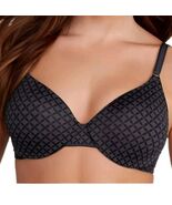 Warners This Is Not A Bra Underwire T-Shirt Bra 36D NWT 01593 Gunmetal G... - $29.09