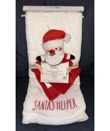Rae Dunn SANTA&#39;S HELPER Baby Security Blanket 30x40&quot; &amp; Christmas Lovey 2... - £27.93 GBP