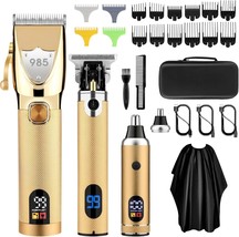 Expert Men&#39;S Hair Clippers, Electric Cordless Hair Clippers And Trimmers Bundle, - £67.34 GBP