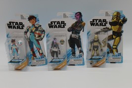 3 New Sealed Star Wars 3.75&quot; Action Figures Assortment Animated Series Hasbro - £21.35 GBP