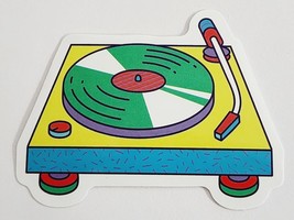 Multicolor Cartoon Turn Table Record Player Sticker Decal Music Embellis... - £1.81 GBP