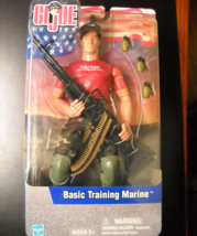 GI Joe Basic Training Marine 2001 Hasbro Lots Of Equipment Still Sealed on Card - £15.94 GBP