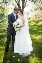 Single layer floor length, IVORY,72 long, Cathedral wedding veil, ivory,... - $34.99
