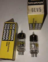 Sylvania #6EV5 Vintage Set Of Electronic Tubes - £5.19 GBP