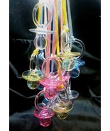 2-1/2&quot; Clear Pacifier Necklaces Baby Shower Party Game  Favors U-Pick Co... - $8.55+