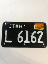 1969 69 Utah Motorcycle License Plate # L 6162 - £198.31 GBP